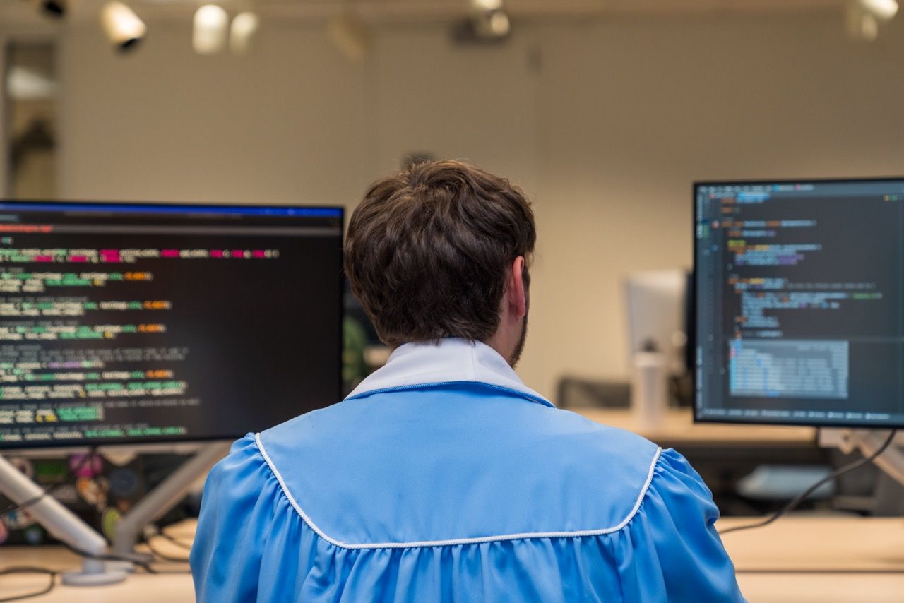 A grad looking at computers programming