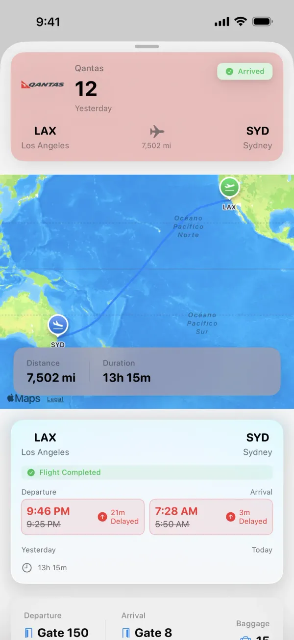 FlightTracky flight details